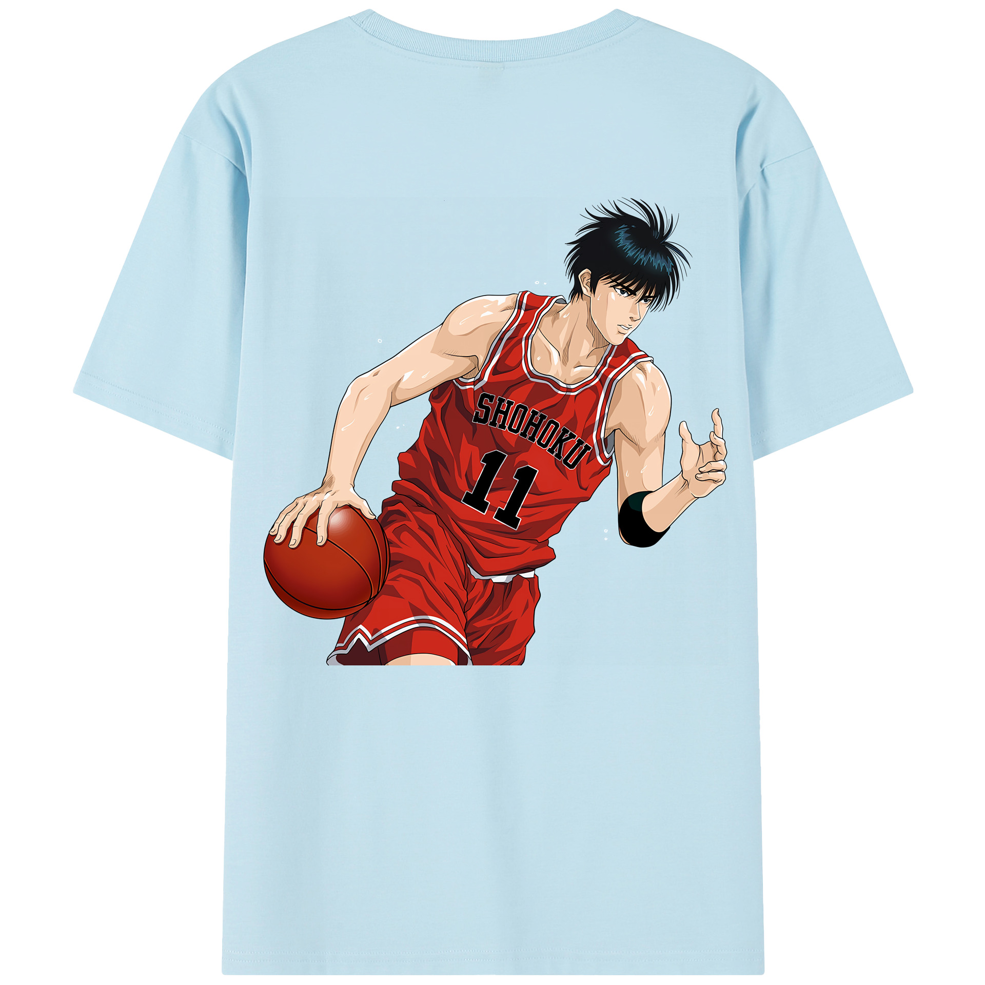SLAM DUNK／スラムダンク 綿100％半袖Tシャツ（背面プリント）